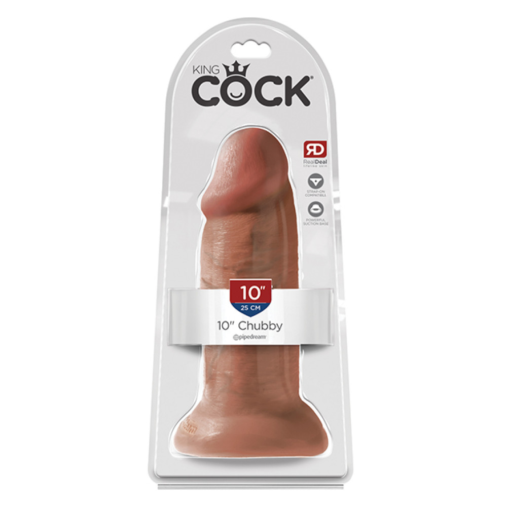 King Cock 10" Chubby - Tan