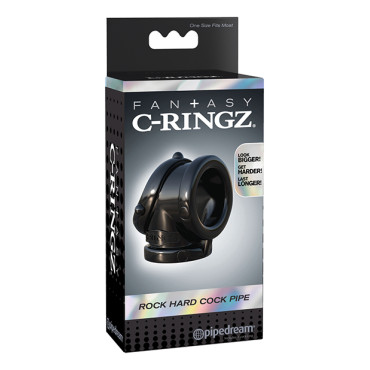 Fantasy C-Ringz Rock Hard Cock Pipe - Black