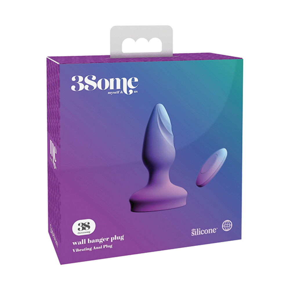 Threesome Wall Banger Plug - Purple
