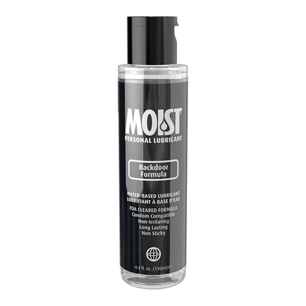 Moist Backdoor Formula Water-Based Personal Lubricant - 4.4oz