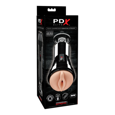 PDX Elite Cock Compressor Vibrating Stroker