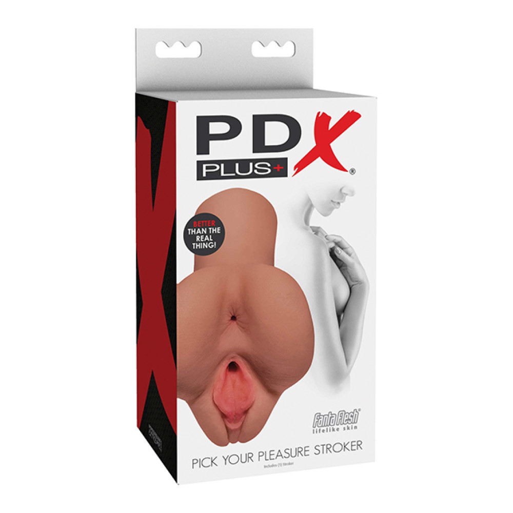 PDX Plus Pick Your Pleasure Stroker - Tan