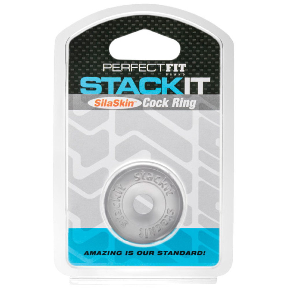 Perfect Fit Stackit Cock Ring - Clear