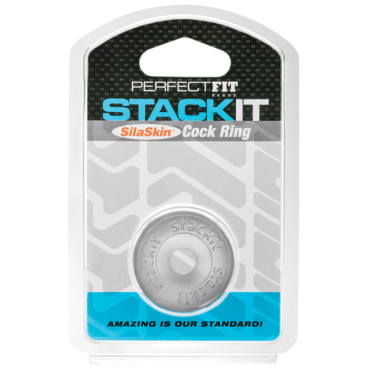 Perfect Fit Stackit Cock Ring - Clear