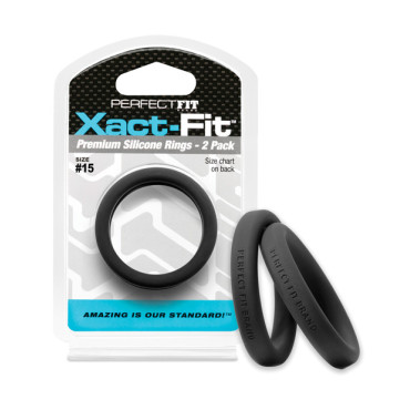 Perfect Fit Xact Fit #15 - Black Pack of 2
