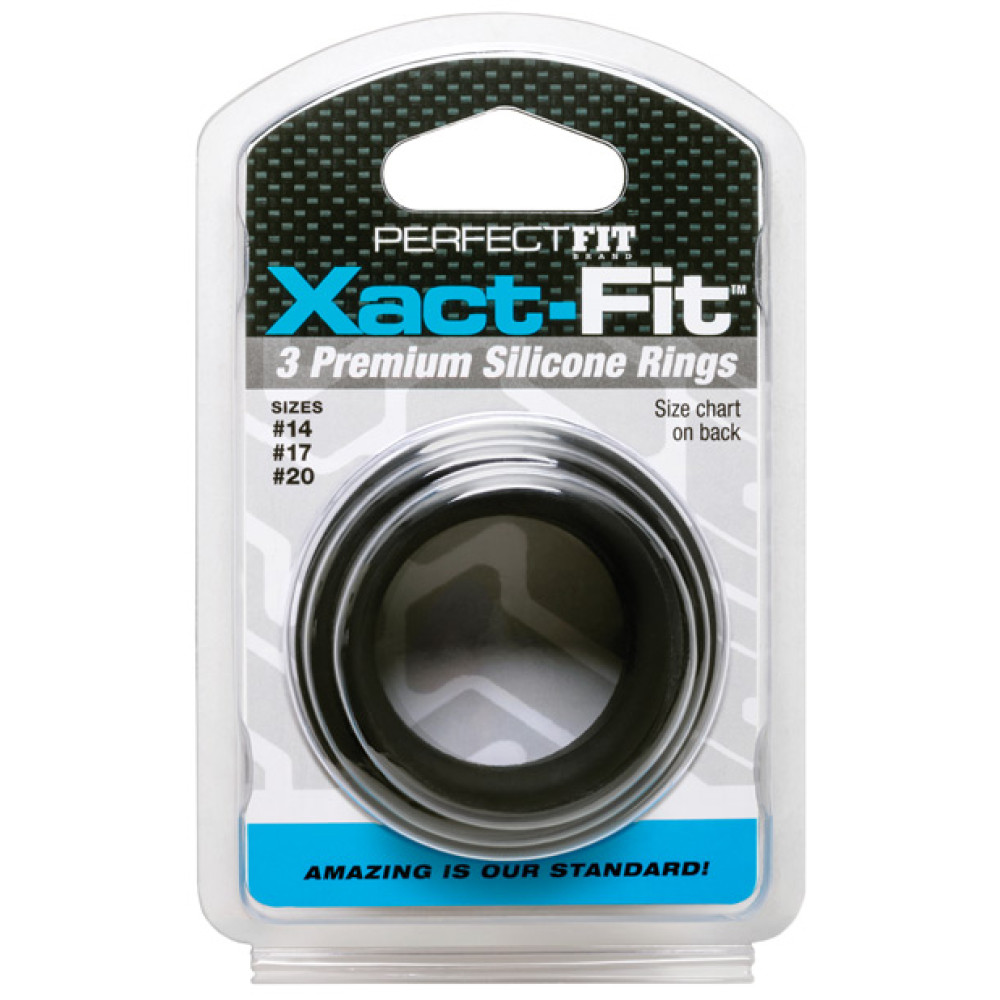 Perfect Fit Xact Fit 3 Ring Kit S/M/L - Black