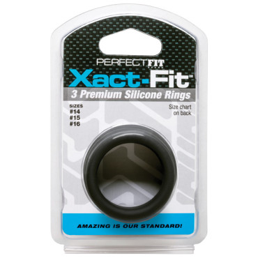 Perfect Fit Xact Fit 3 Ring Kit S/M - Black
