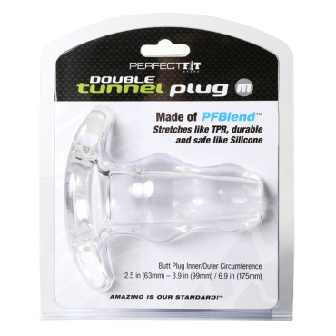 Perfect Fit Double Tunnel Plug Medium - Clear