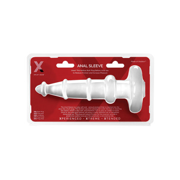 Xplay Gear 7" Anal Sleeve Plug - Clear