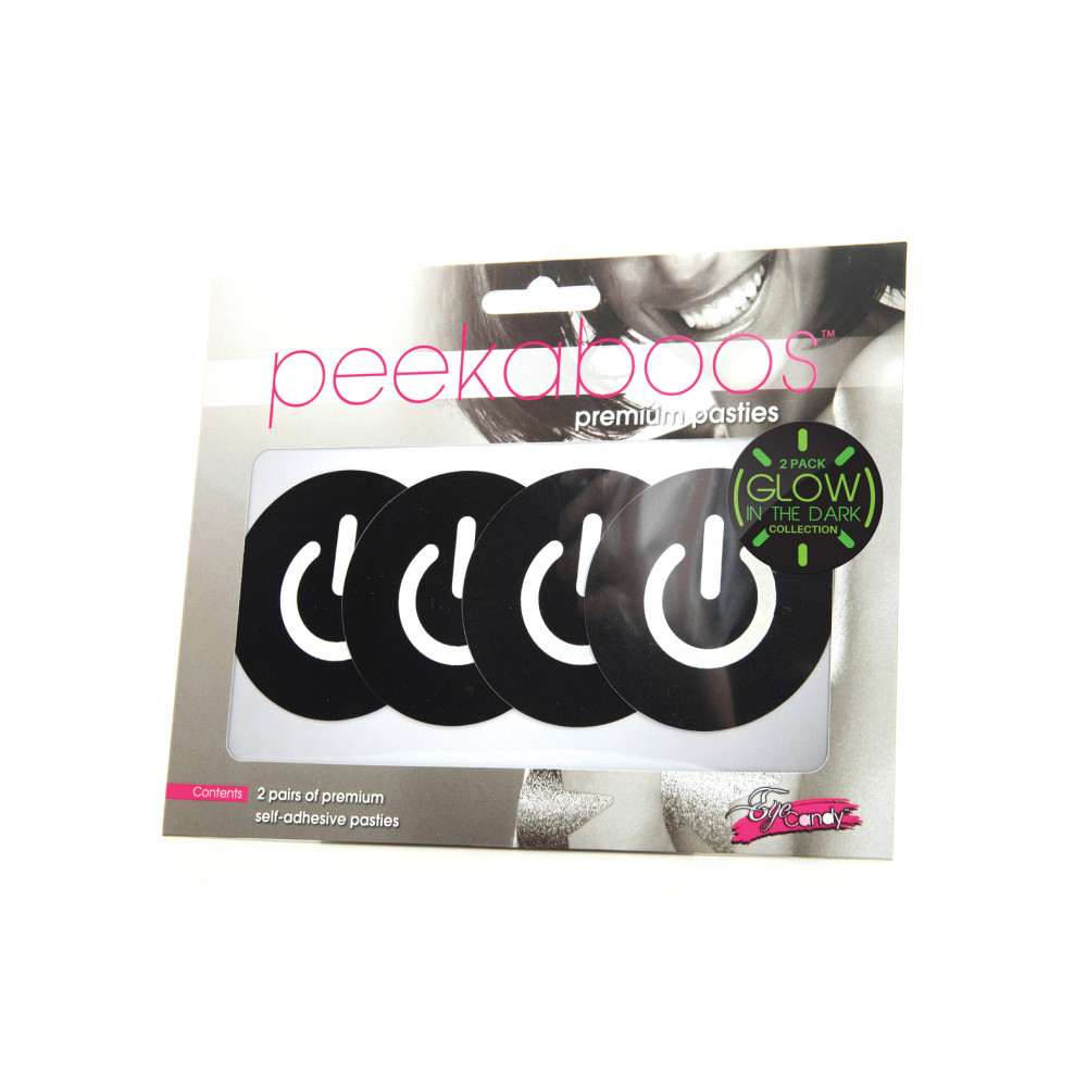 Peekaboos Glow in the Dark Power Button - Pack of 2
