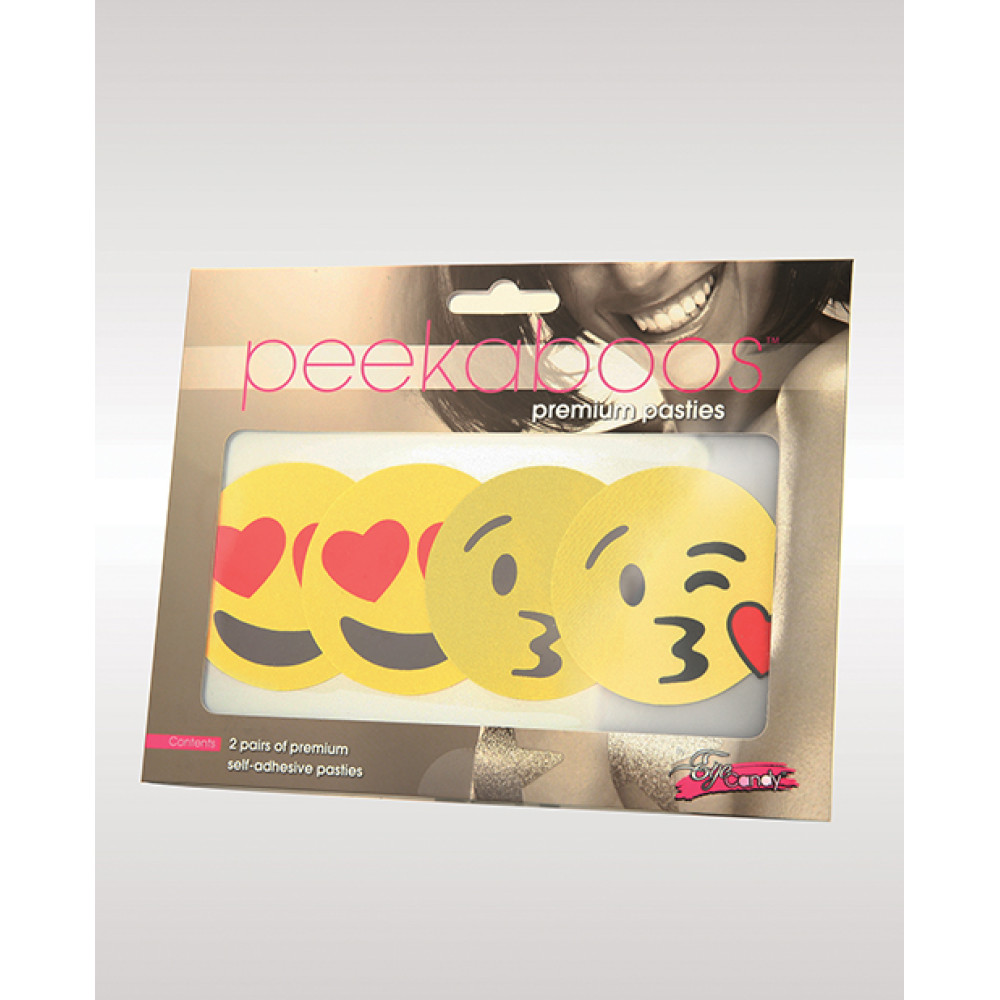 Peekaboos Emoji Hearts Pasties - Pack of 2