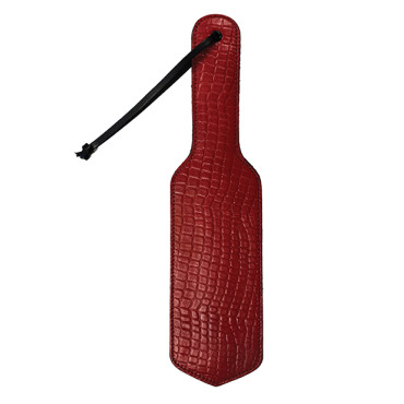 Rouge Plain Leather Paddle - Burgundy