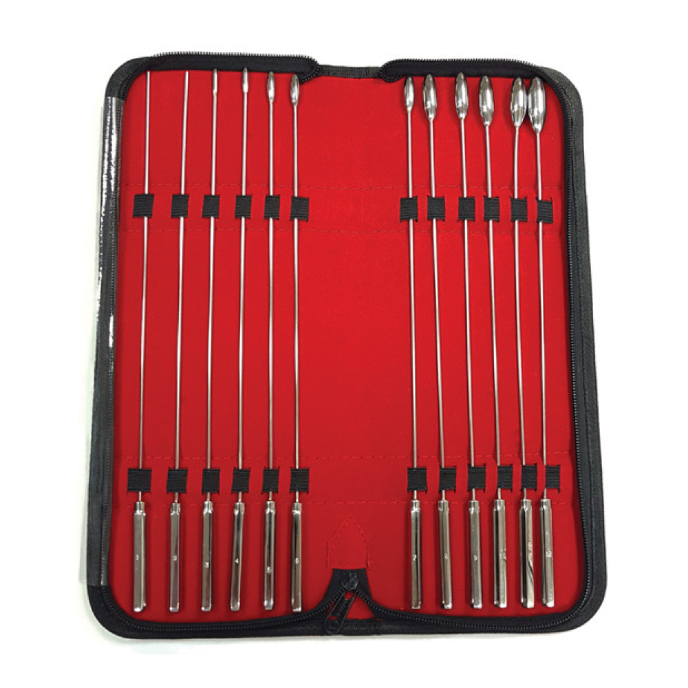 Rouge Stainless Steel Rosebud Dilator Set - Set of 12