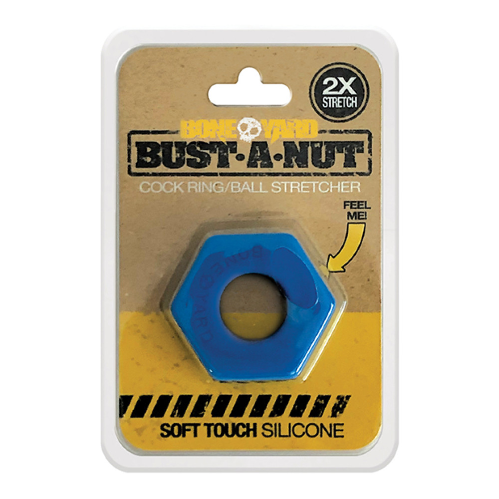 Boneyard Bust a Nut Cock Ring - Blue