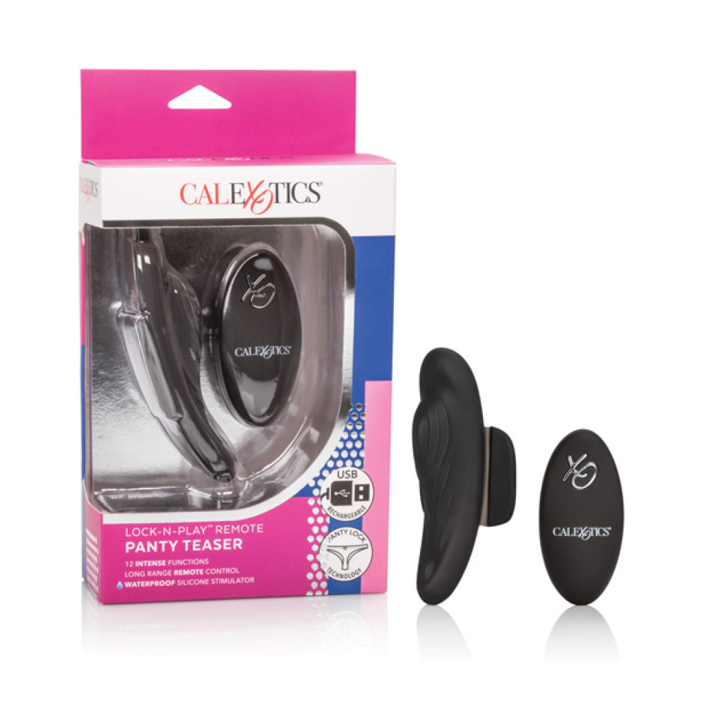 Lock-N-Play Remote Panty Teaser - Black