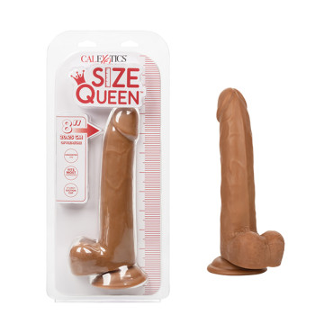 Size Queen 8" Dildo - Brown