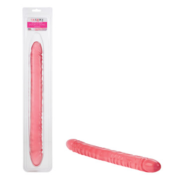 Translucence 18" Veined Double Dong - Pink