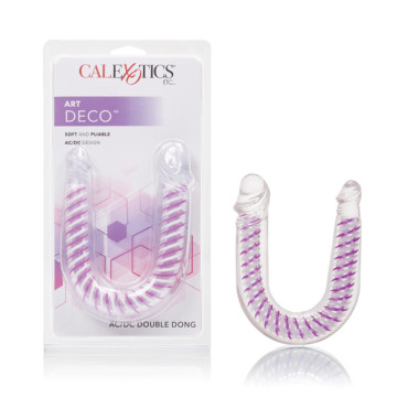 Art Deco AC/DC Double Dong - Clear