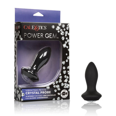 Power Gem Vibrating Petite Crystal Probe - Black