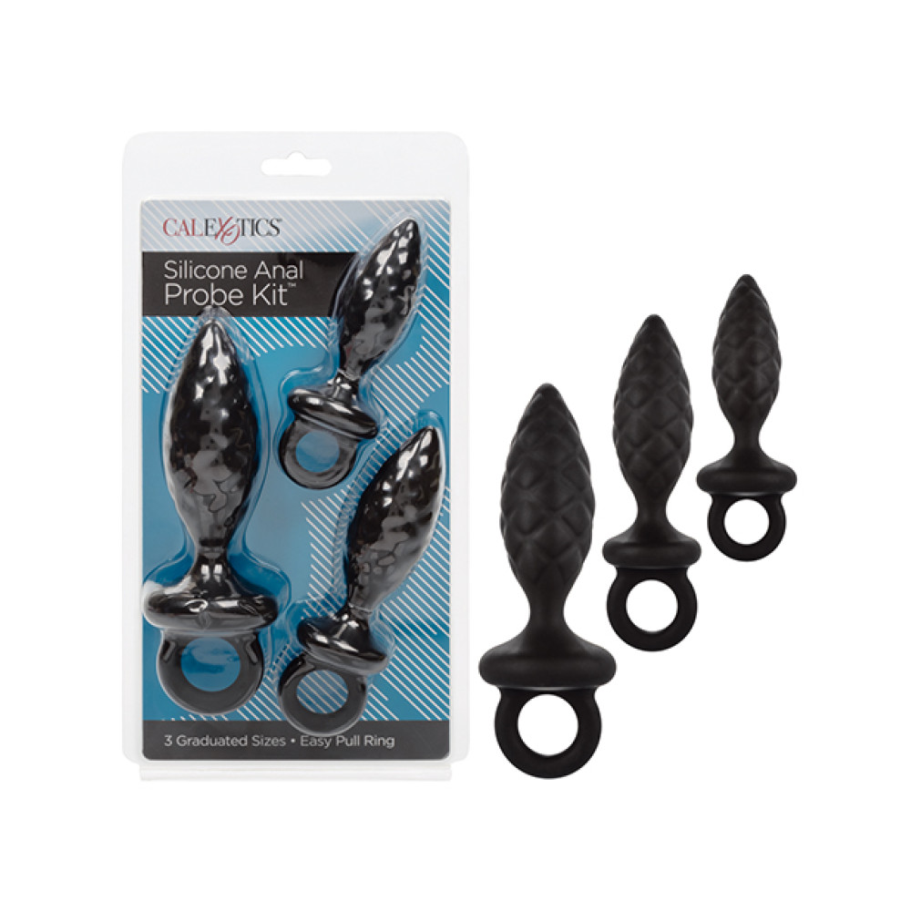 Silicone Anal Probe Kit - Black