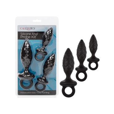 Silicone Anal Probe Kit - Black