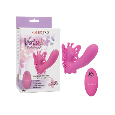 Venus Butterfly Silicone Remote Pulsating Venus G - Pink