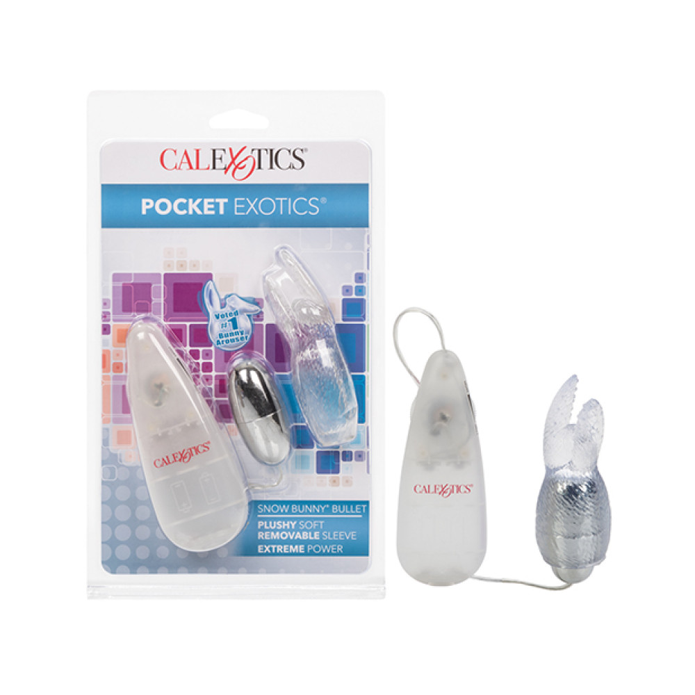 Pocket Exotics Snow Bunny Bullet - Clear