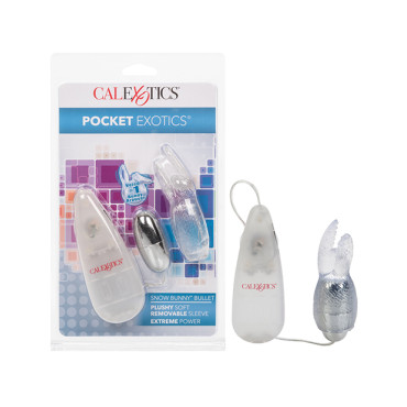 Pocket Exotics Snow Bunny Bullet - Clear