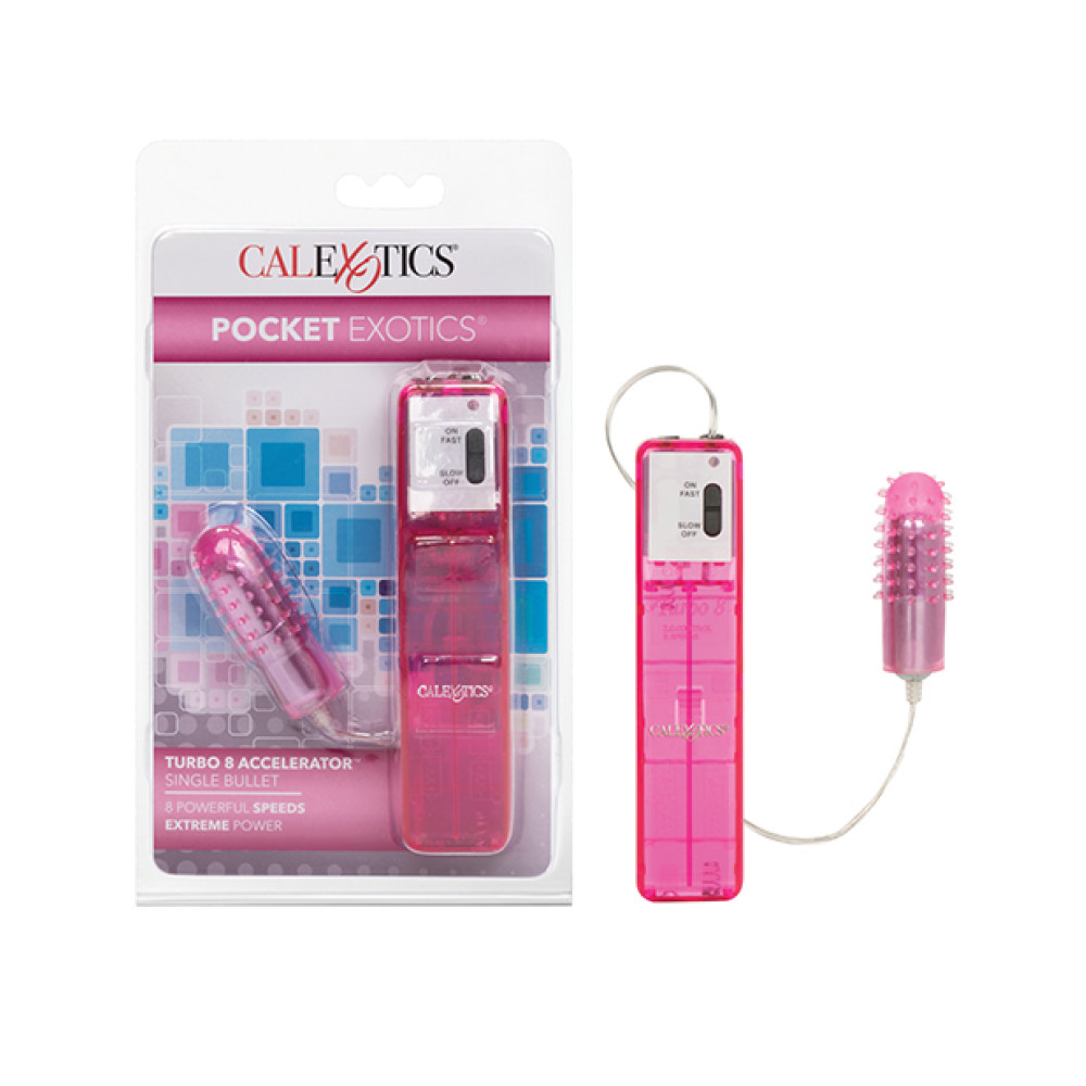 Pocket Exotics Turbo 8 Accelerator Single Bullet - Pink