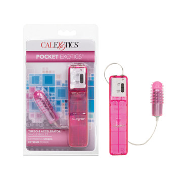 Pocket Exotics Turbo 8 Accelerator Single Bullet - Pink
