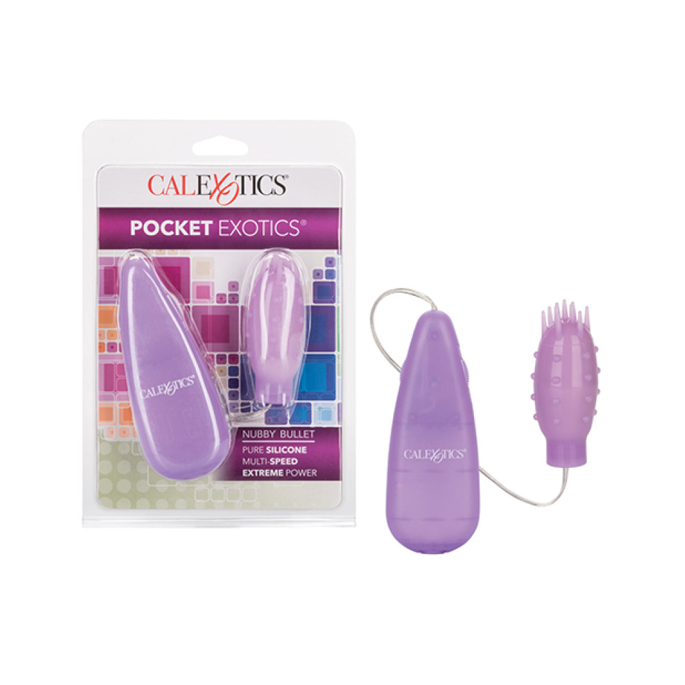 Silicone Slims Nubby Bullet - Purple
