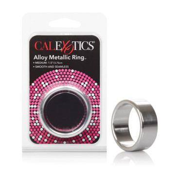 Alloy Metallic Ring - Medium Silver