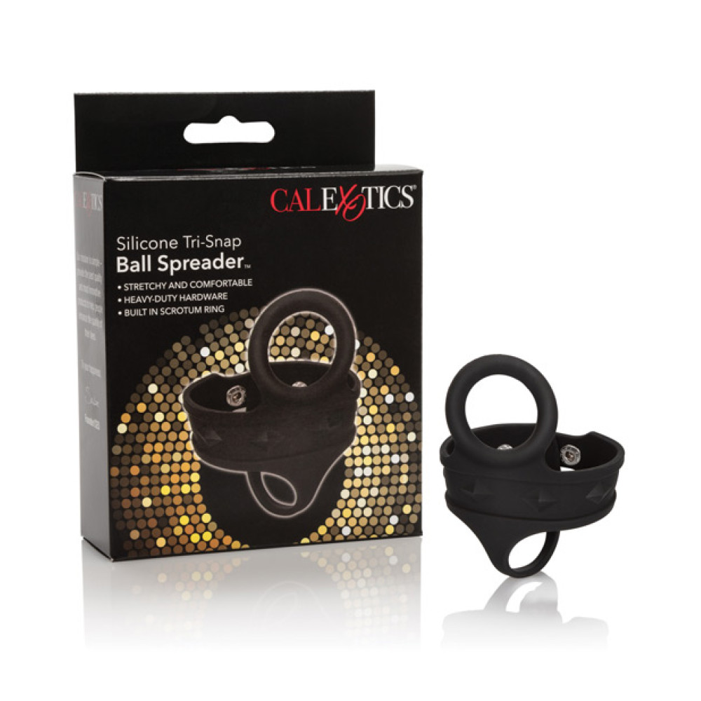 Silicone Tri Snap Ball Spreader - Black
