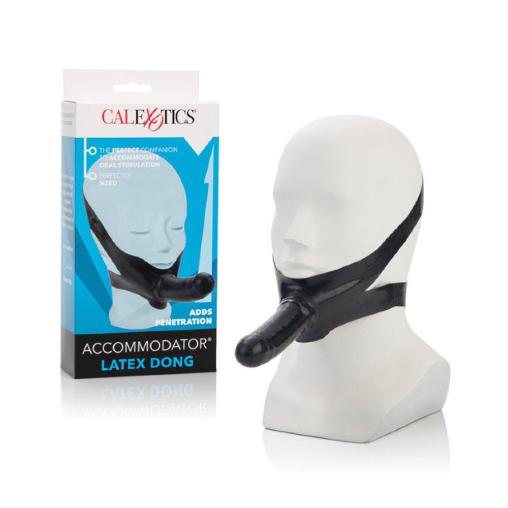 Accommodator Latex Dong - Black