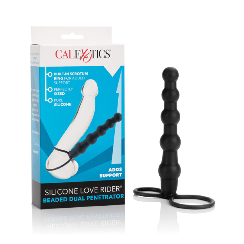 Love Rider Beaded Dual Penetrator - Black
