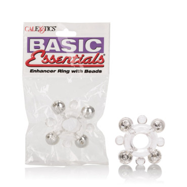 Basic Essentials Enhancer Ring w/Beads - Clear