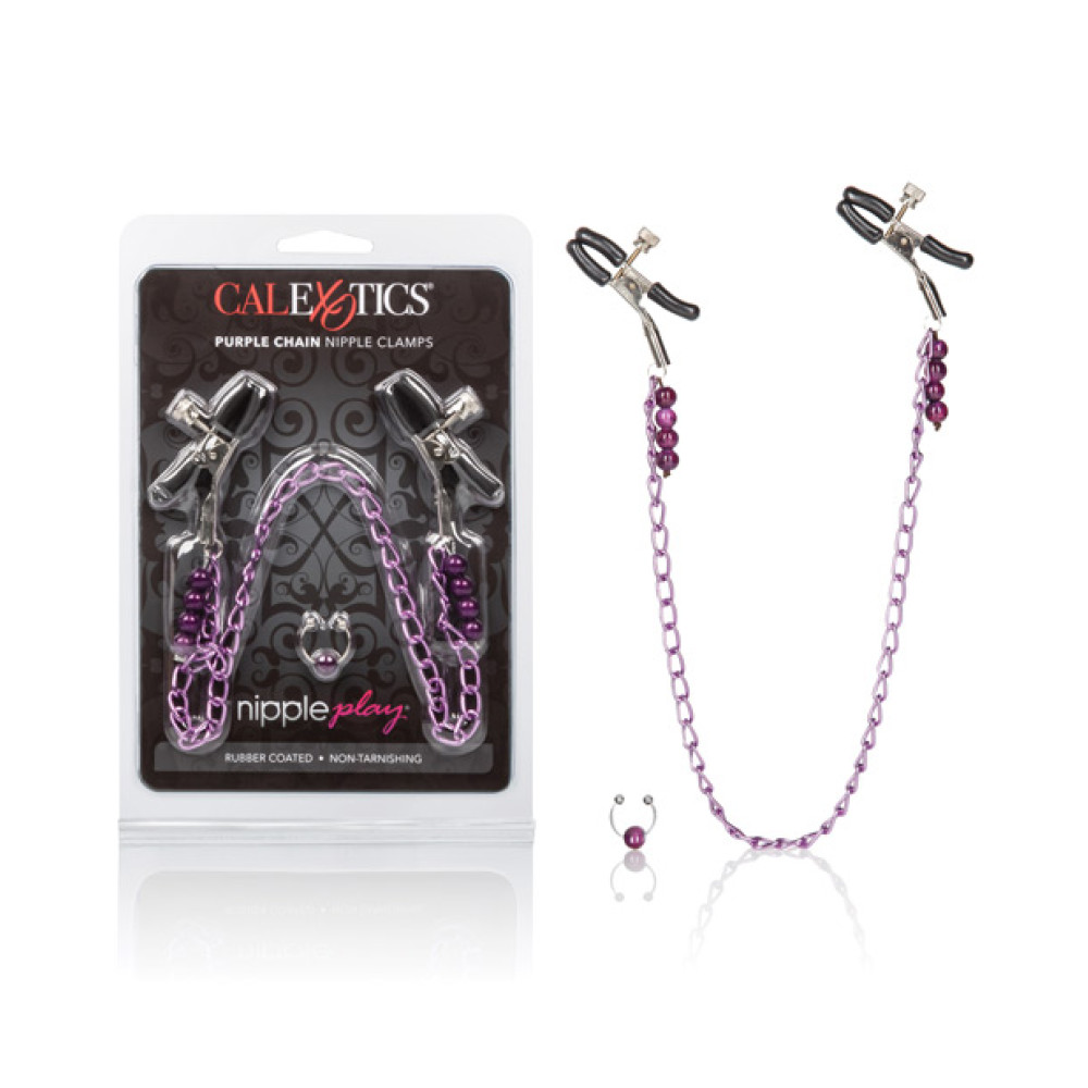 Nipple Play Purple Chain Nipple Clamps