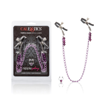 Nipple Play Purple Chain Nipple Clamps