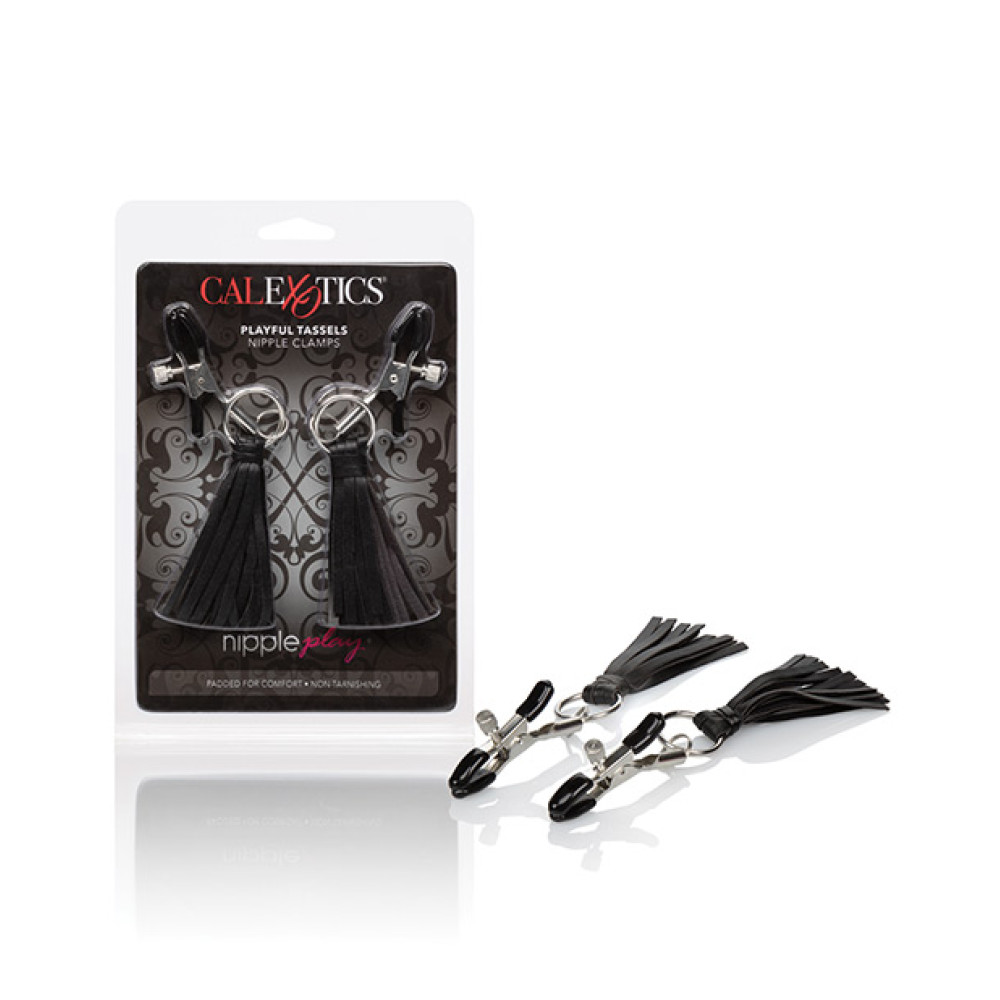Nipple Play Playful Tassels Nipple Clamps - Black
