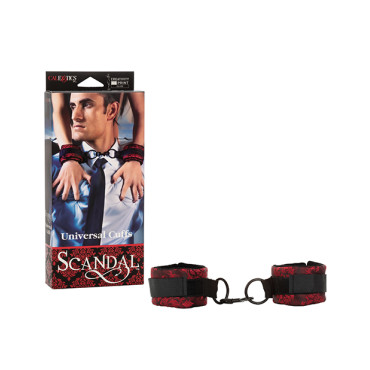 Scandal Universal Cuffs - Black/Red