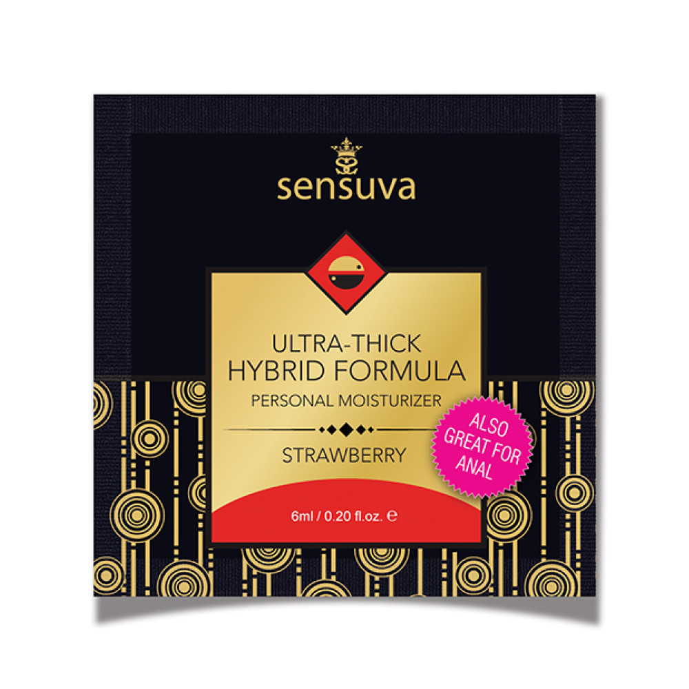 Sensuva Ultra Thick Hybrid Personal Moisturizer Single Use Packet - 6 ml Strawberry Sensuva Ultra Thick Hybrid Personal Moisturizer Single Use Packet - 6 ml Strawberry