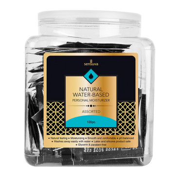 Sensuva Ultra Thick Hybrid Personal Moisturizer - Asst. Tub of 100