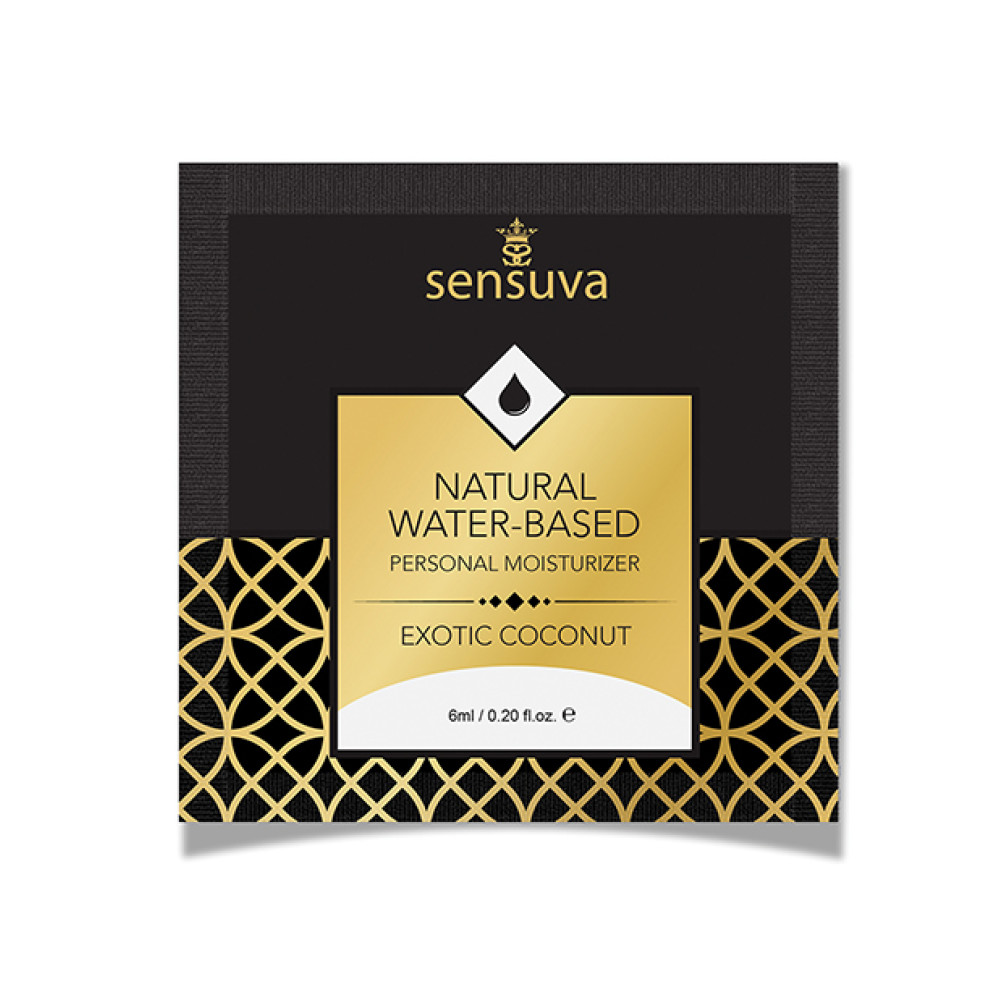 Sensuva Natural Water Based Personal Moisturizer Single Use Packet - 6 ml Exotic Coconut Sensuva Natural Water Based Personal Moisturizer Single Use Packet - 6 ml Exotic Coconut