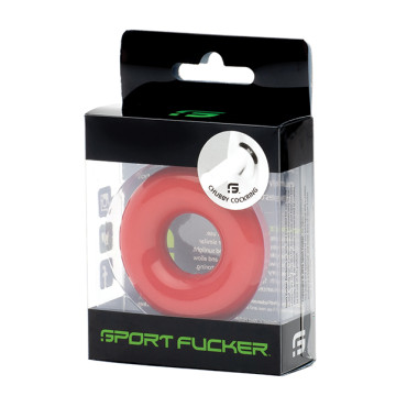 Sport Fucker Chubby Cockring - Red