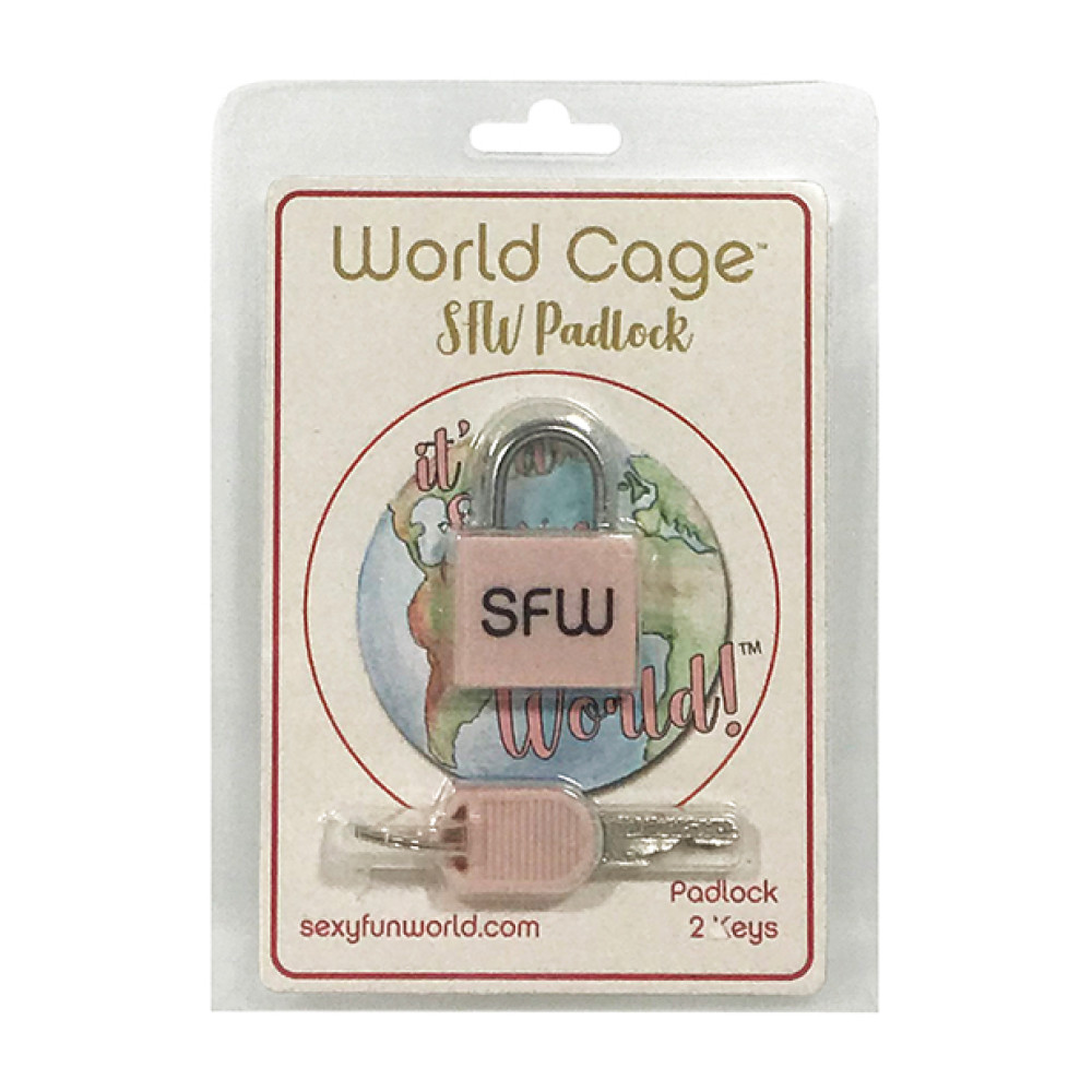 World Cage SFW Padlock w/2 Keys