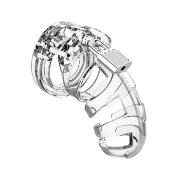 Shots Man Cage Chastity 3.5" Cock Cage Model 2 - Clear