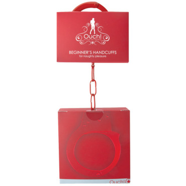 Shots Ouch Beginner Handcuffs - Red