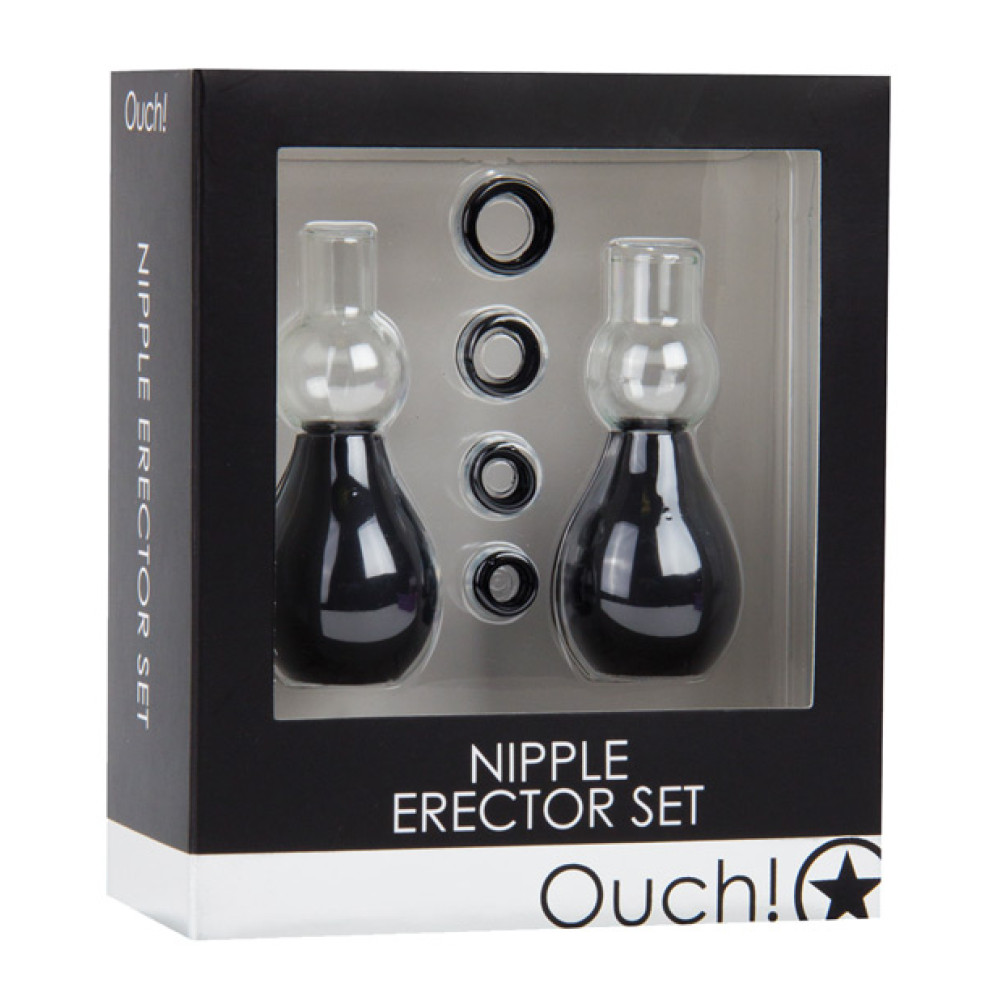 Shots Ouch Nipple Erector Set - Black