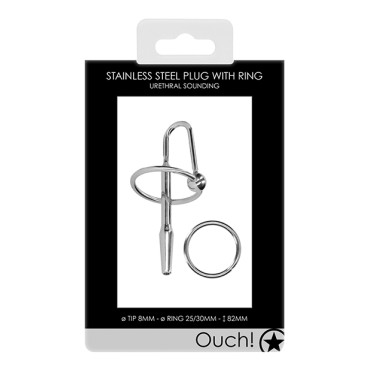 Shots Ouch Urethral Sounding Metal Plug
