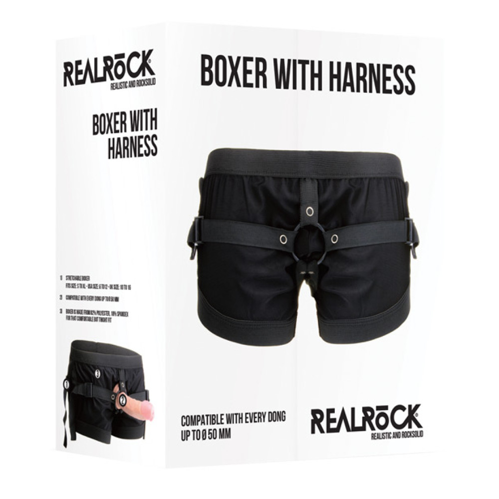 Shots RealRock Boxer w/Harness